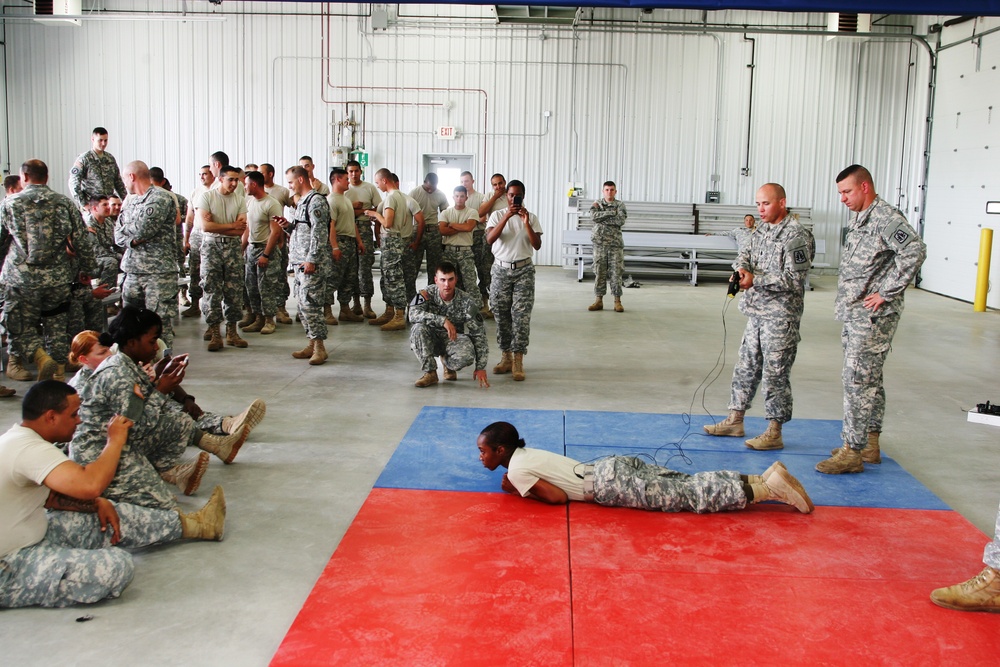 2015 Military Police stun-gun certification training during Guardian Justice Exercise