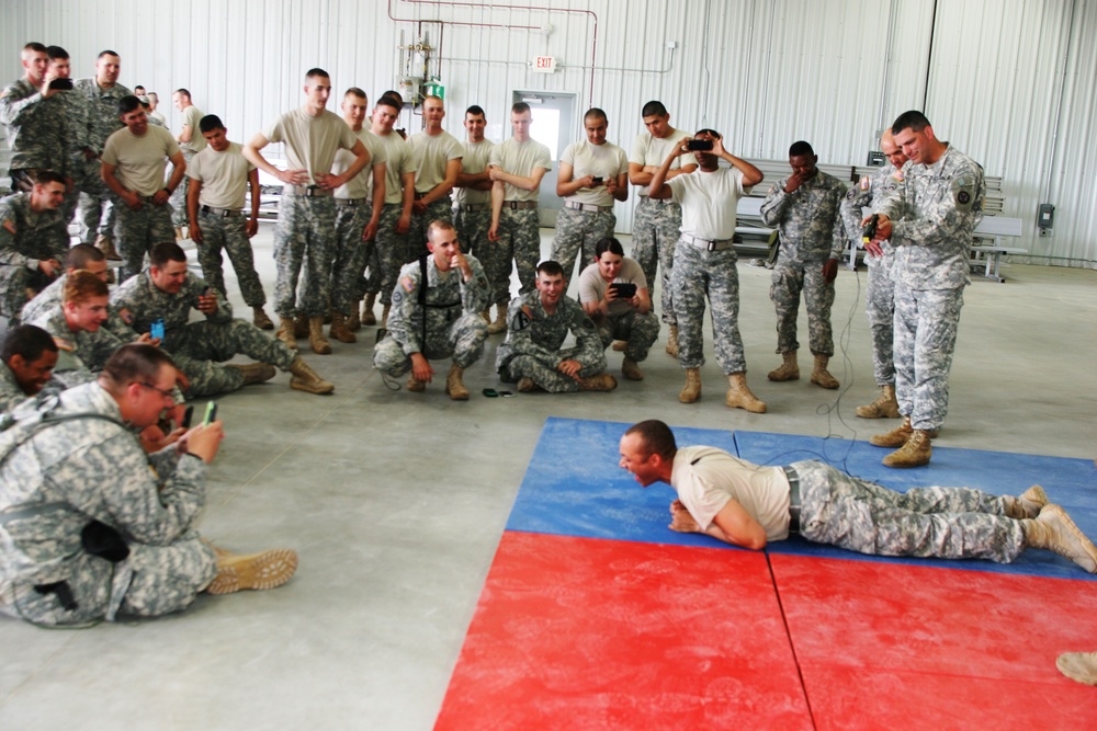 2015 Military Police stun-gun certification training during Guardian Justice Exercise