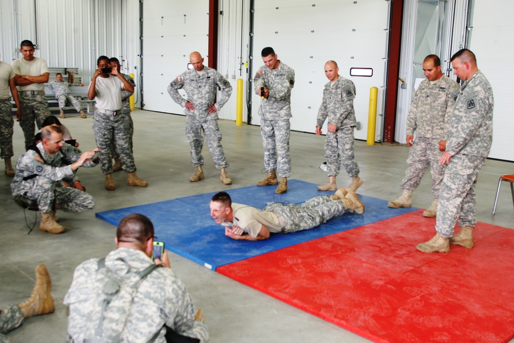 2015 Military Police stun-gun certification training during Guardian Justice Exercise