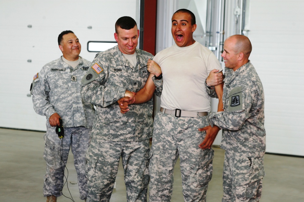 2015 Military Police stun-gun certification training during Guardian Justice Exercise