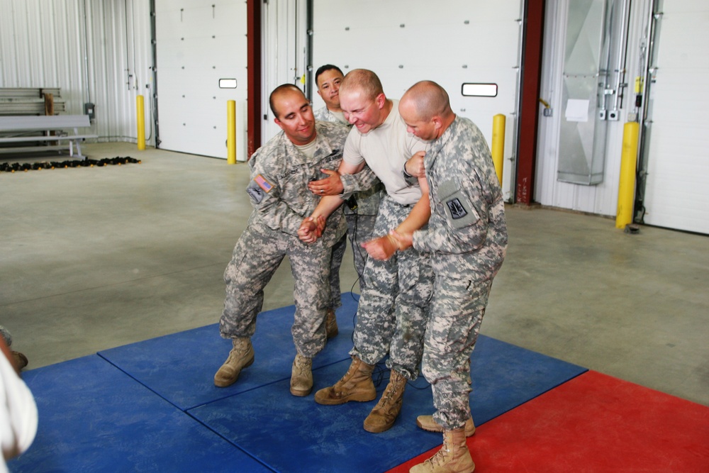 2015 Military Police stun-gun certification training during Guardian Justice Exercise