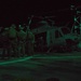 Huey disembarkation drills at night on the USS Arlington