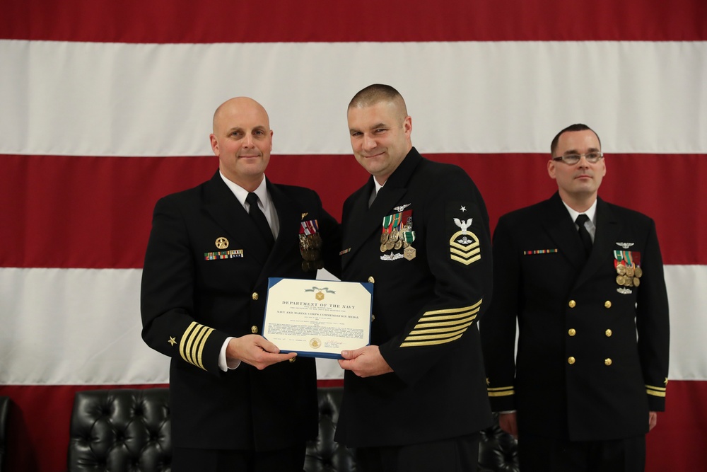 USS Gerald R. Ford (CVN 78): ACCS Dale Wagner Retirement Ceremony