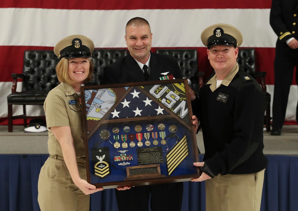 USS Gerald R. Ford (CVN 78): ACCS Dale Wagner Retirement Ceremony