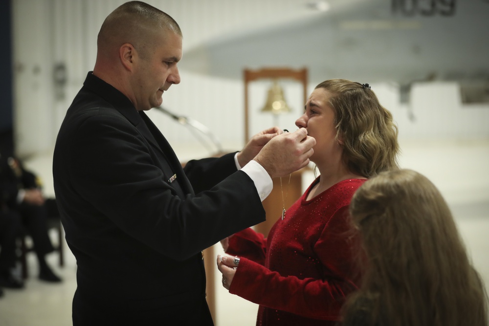 USS Gerald R. Ford (CVN 78): ACCS Dale Wagner Retirement Ceremony