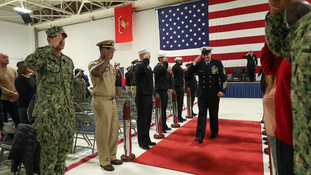 USS Gerald R. Ford (CVN 78): ACCS Dale Wagner Retirement Ceremony