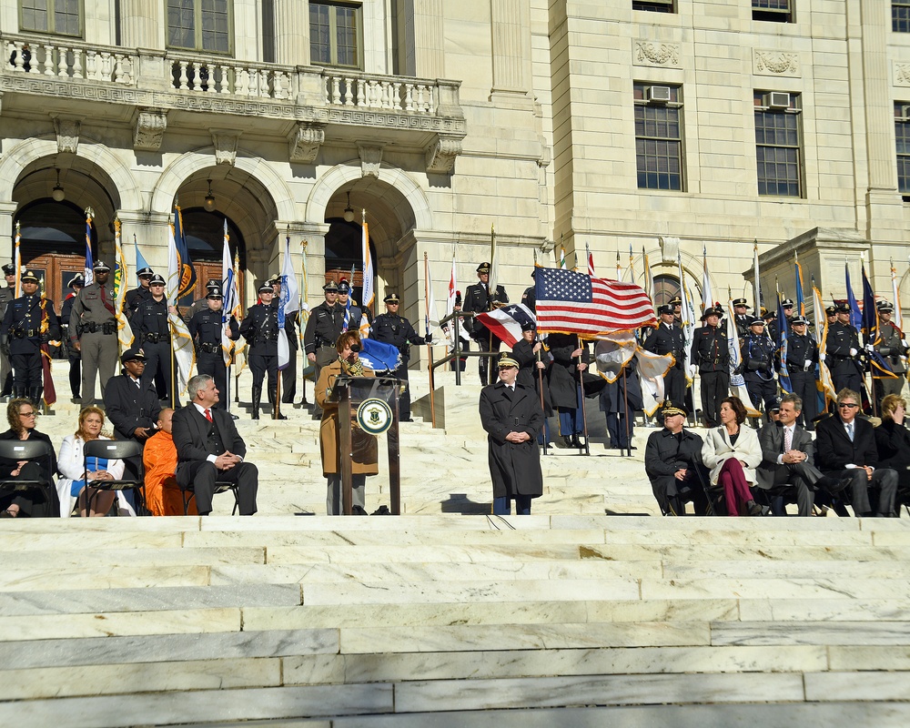 Rhode Island National Guard hosts inauguration ceremony for 75th Governor