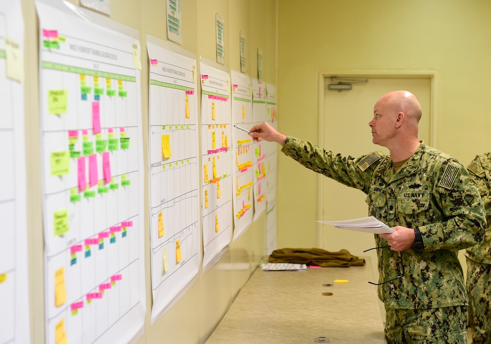 Command Staff Members Plan Homeport Training