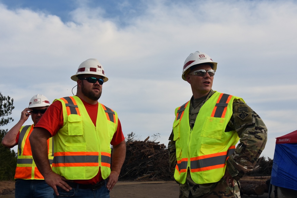 Deputy commander gets update of debris removal in southwest Georgia
