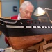 Model shipbuilder at Naval Museum