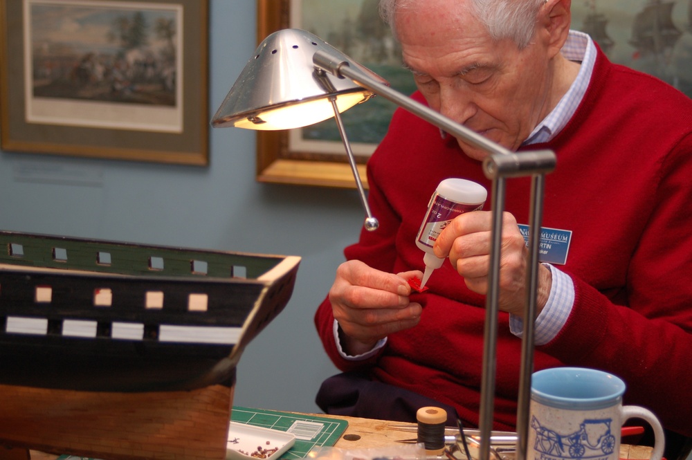 Model Shipbuilder at Naval Museum