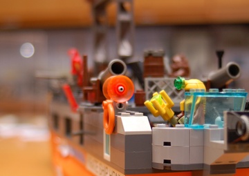 LEGO pirate ship model