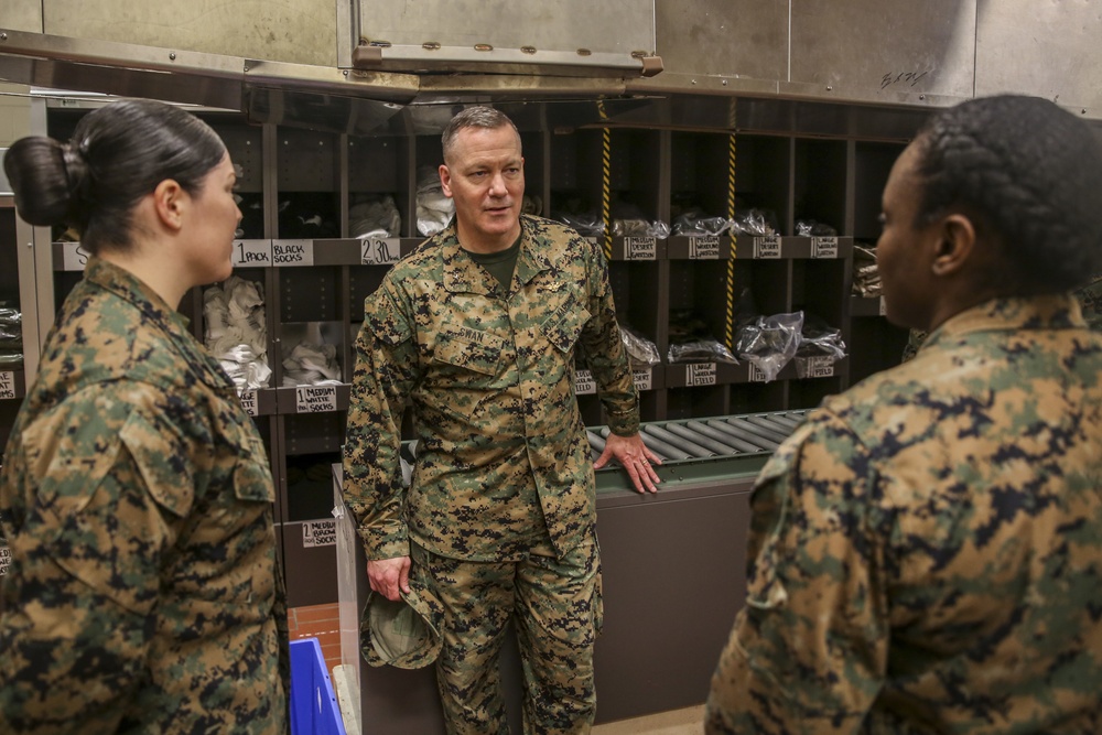 Brig. Gen. William H. Swan Tours Marine Corps Recruit Depot Parris Island 01/03/2019