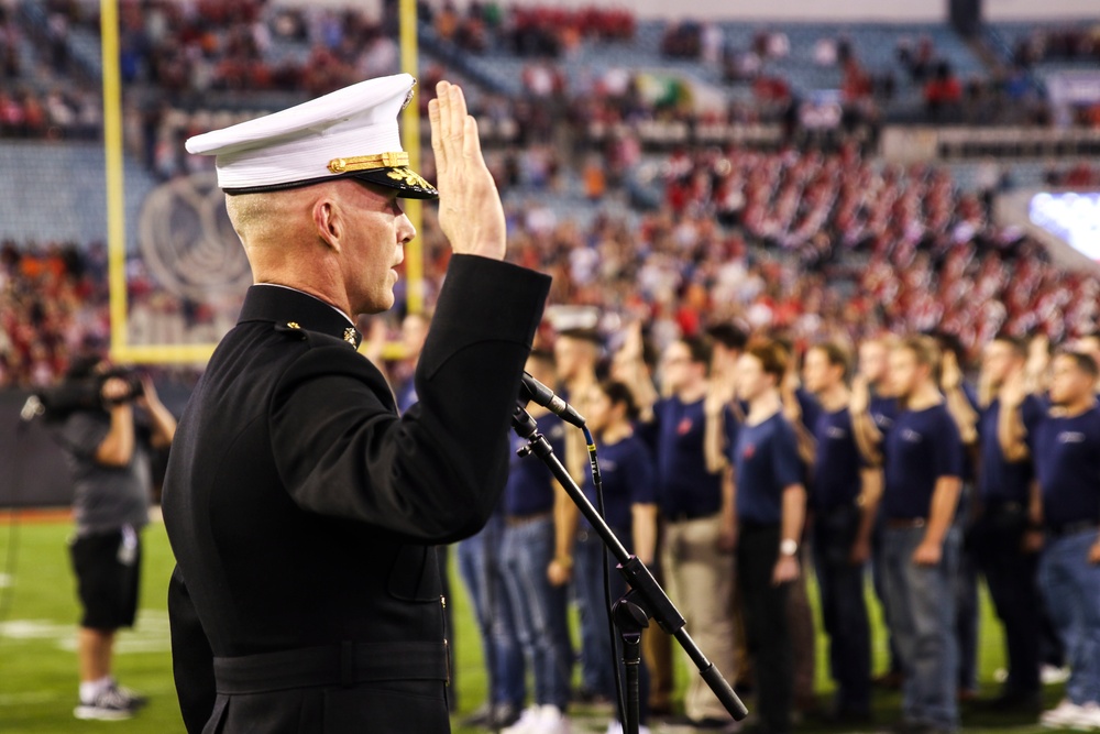 Marines partner with Taxslayer Gator Bowl