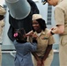 Promotion ceremony aboard a Battleship