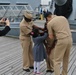 Promotion ceremony aboard a Battleship