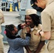 Promotion ceremony aboard a Battleship