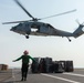 The aircraft carrier USS John C. Stennis (CVN 74) conducts replenishment-at-sea