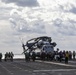 Sailors and Marines conduct a FOD walkdown