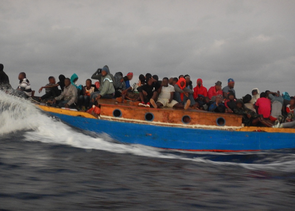U.S. Coast Guard assists Haitian Coast Guard stop illegal migrant voyage approximately 26 miles north of Cap Haïtien