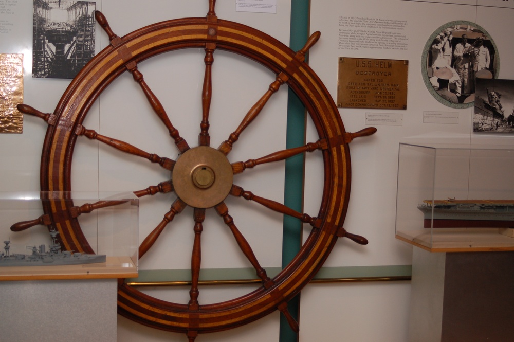 USS West Virginia (BB 48) wheel