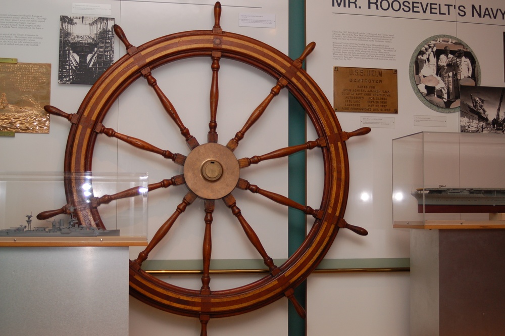 USS West Virginia (BB 48) wheel