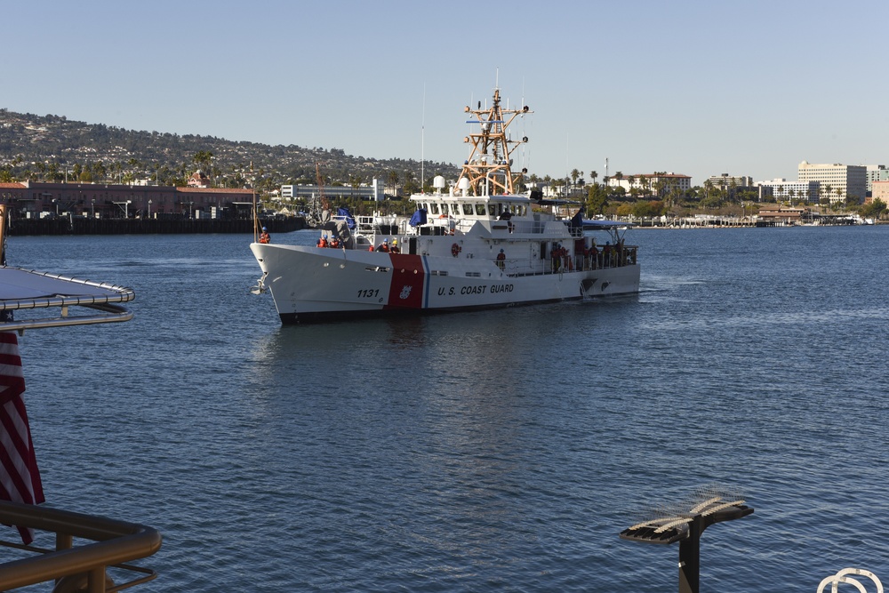 USCGC Terrell Horne arrival in San Pedro