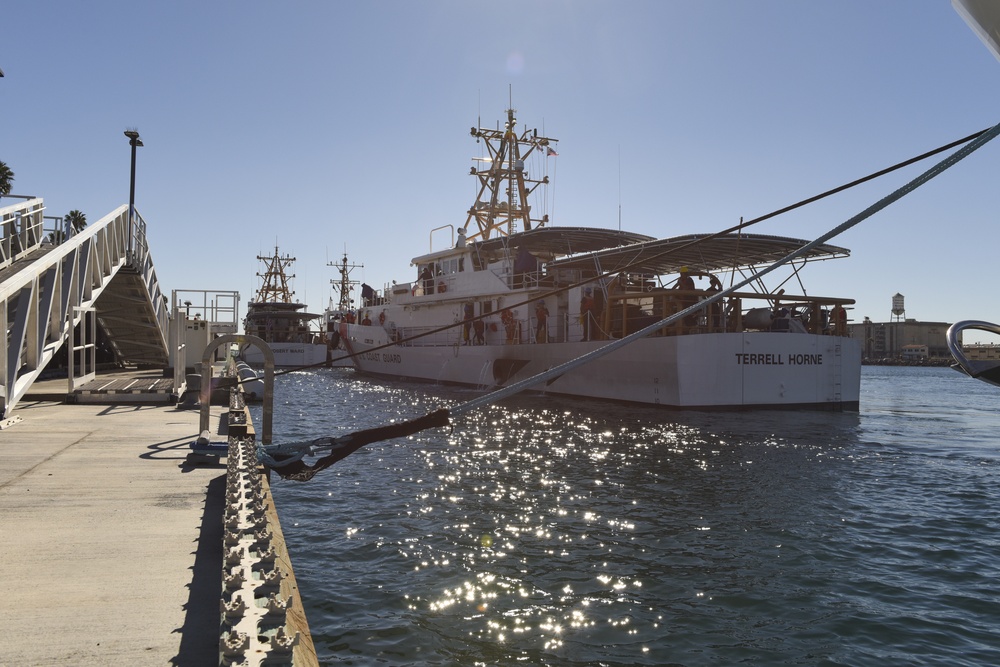 USCGC Terrell Horne arrival to San Pedro