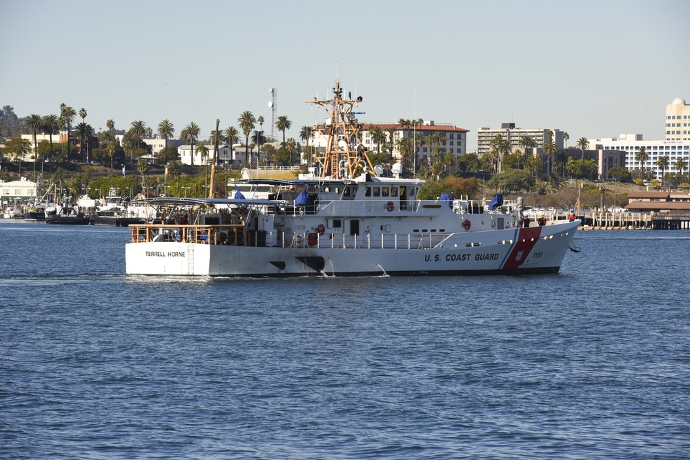 USCGC Terrell Horne arrival in San Pedro