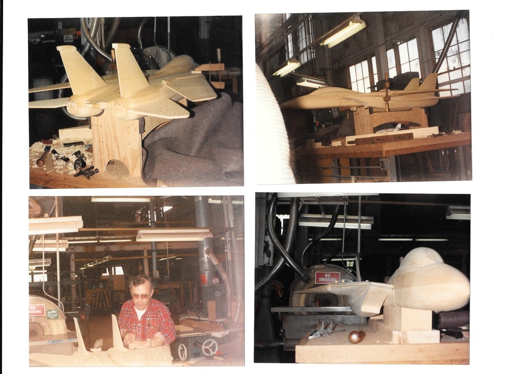 Wooden aircraft models