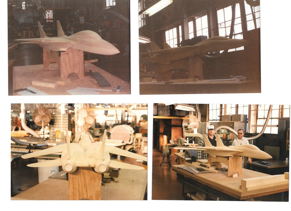 Wooden aircraft models