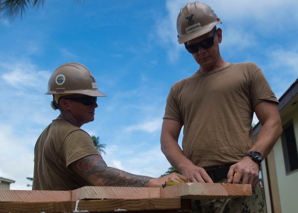 NMCB 1 renovates schools in Pohnpei