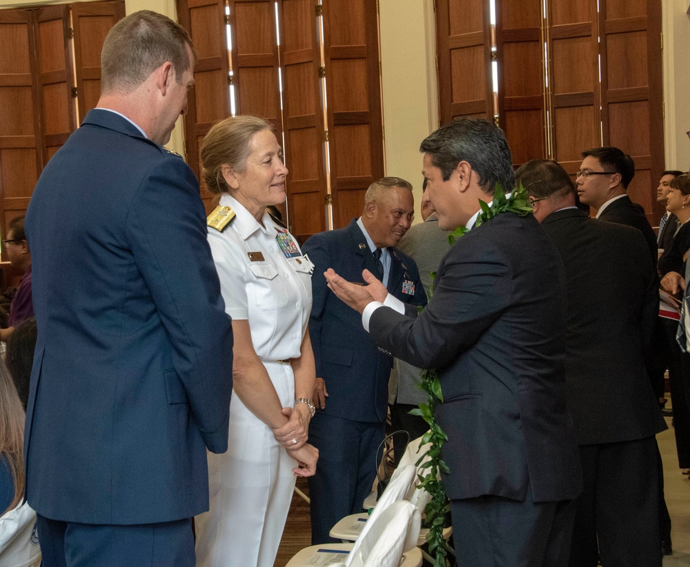 Joint Region Marianas Commander Attends Gubernatorial, Legislative Inaugurations In Guam