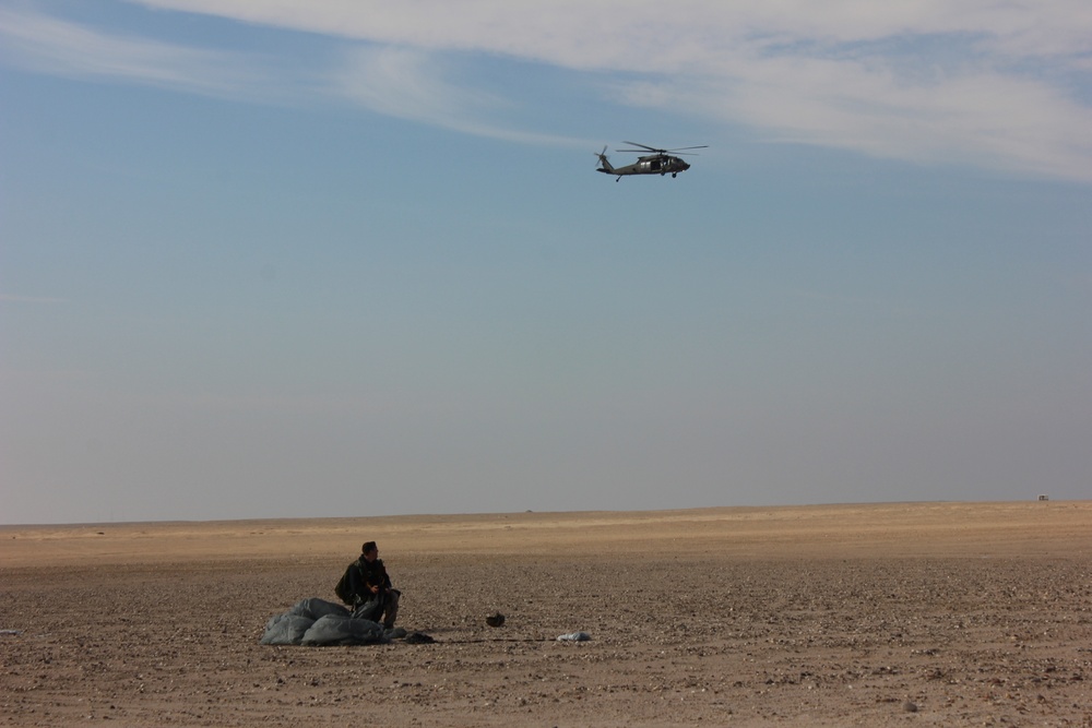 Army Aviation support Marine HALO drops