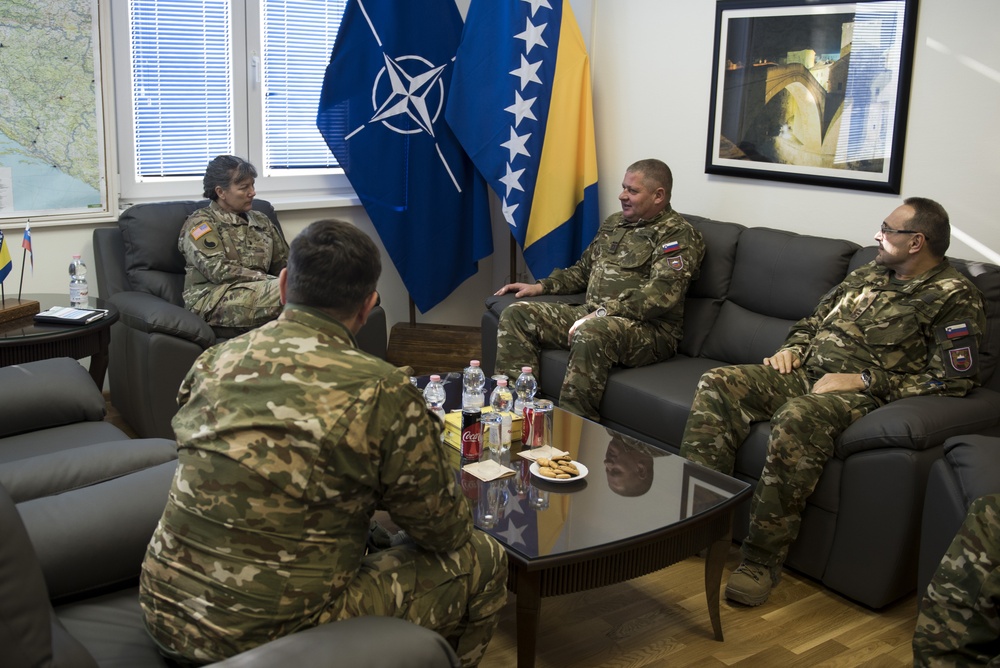 NHQSa meets Slovenian military official