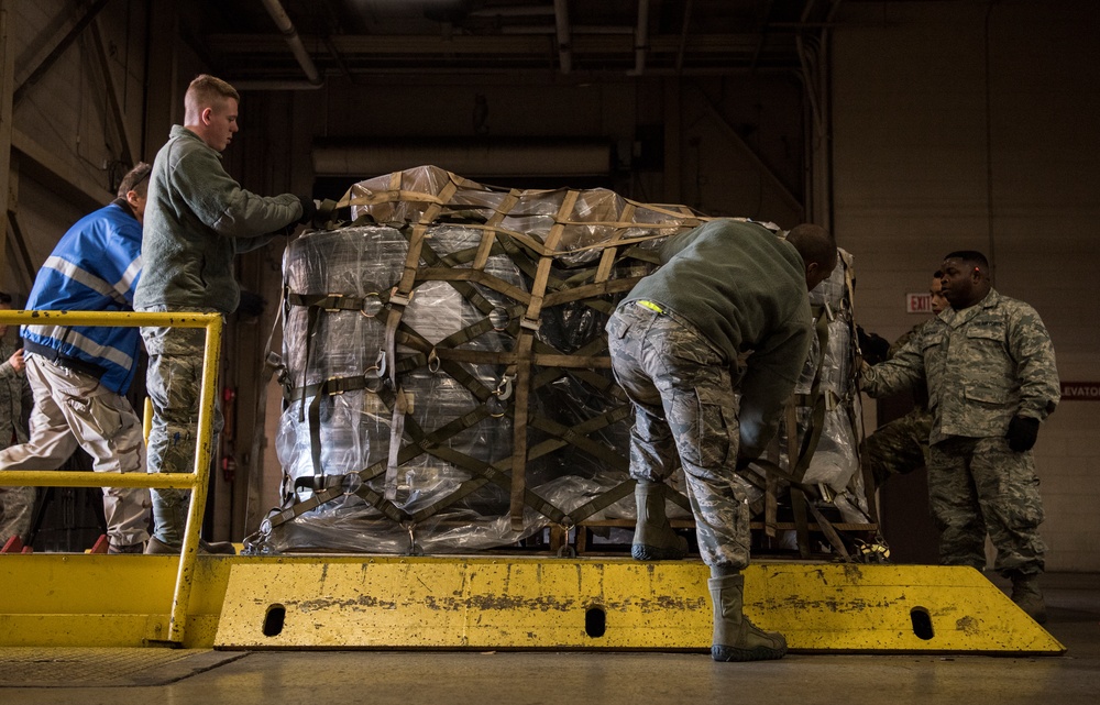 437th Aerial Port Squadron Airmen doing port things