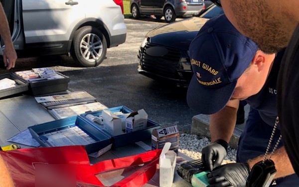 Coast Guard, HSI, CBP interdict suspected smuggler, migrants, drugs 8 miles east of Dania Beach