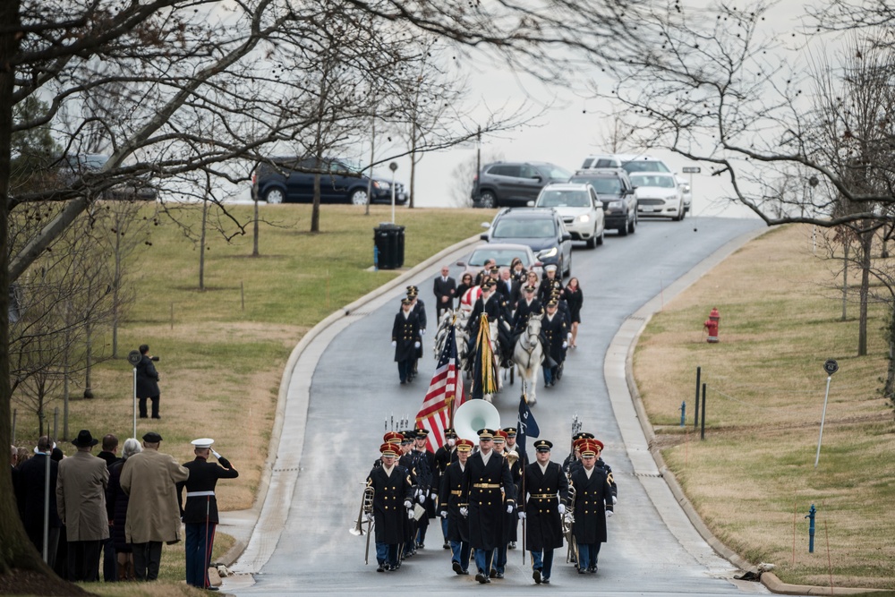 Military Funeral Honors with Funeral Escort for U.S. Army Capt. Andrew Ross in Section 60