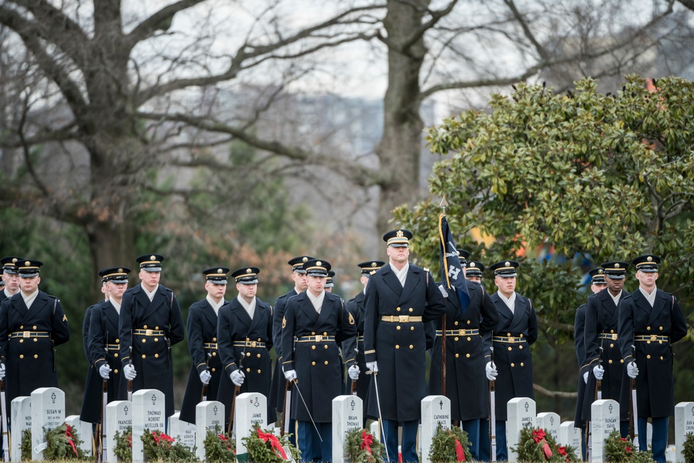 Military Funeral Honors with Funeral Escort for U.S. Army Capt. Andrew Ross in Section 60