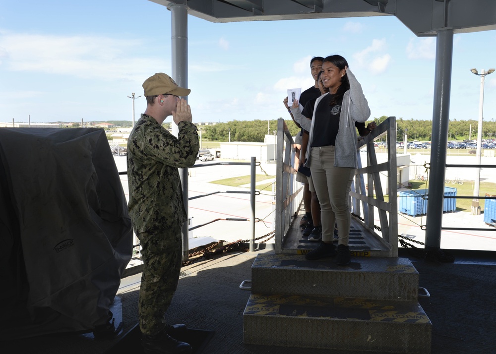 Army JROTC Students Visit Frank Cable