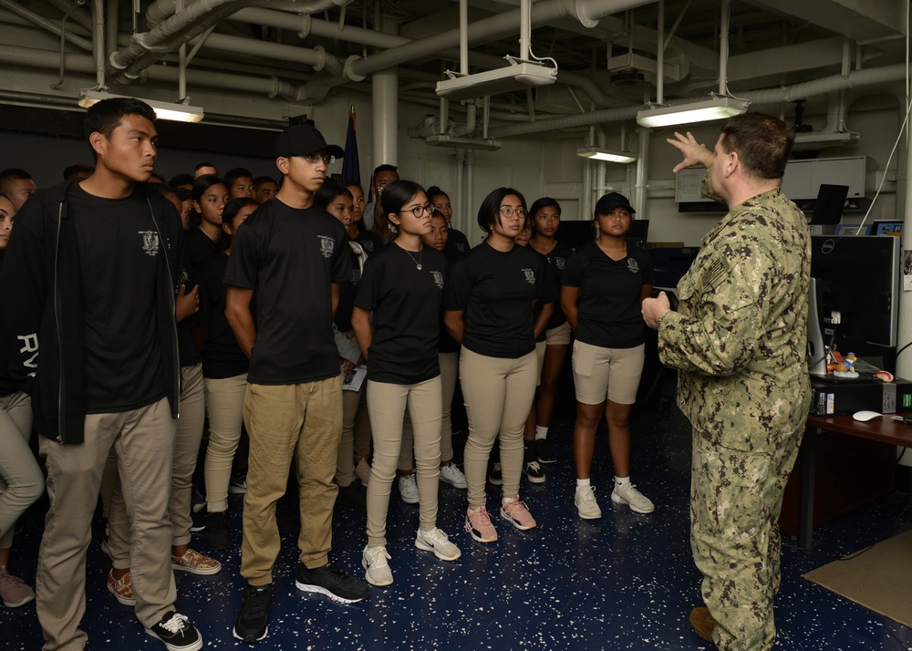 Army JROTC Students Visit Frank Cable