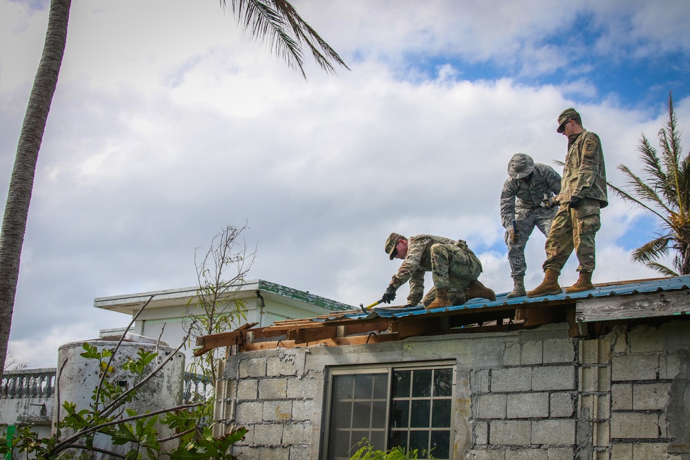 Task Group Engineers arrive on Saipan; continue recovery efforts