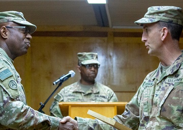 787th and 529th Support Battalions Transfer of Authority Ceremony