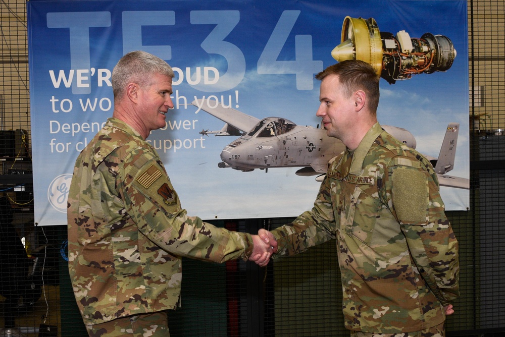 Wing Commander Gives Out Safety Challenge Coins