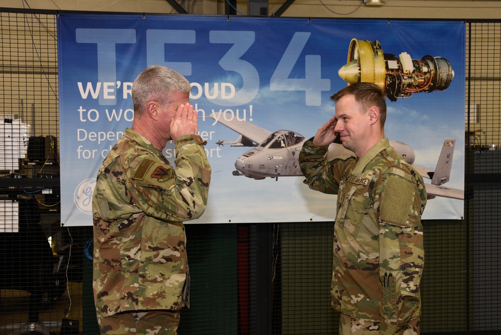 Wing Commander Gives Out Safety Challenge Coins