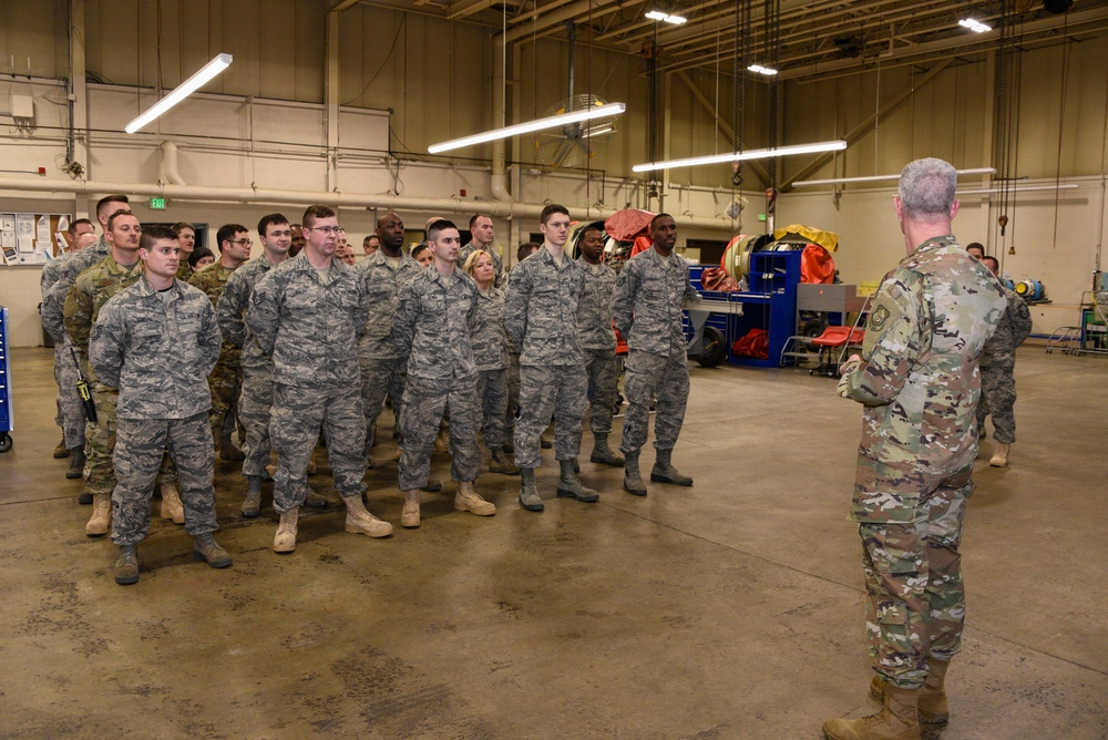 Wing Commander Gives Out Safety Challenge Coins