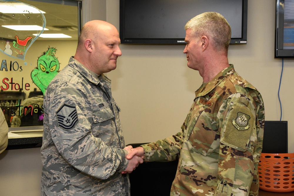 Wing Commander Gives Out Safety Challenge Coins