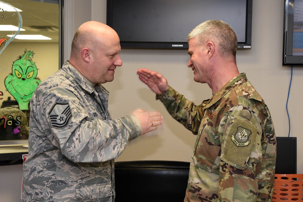 Wing Commander Gives Out Safety Challenge Coins