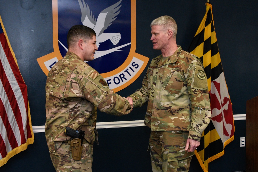 Wing Commander Gives Out Safety Challenge Coins