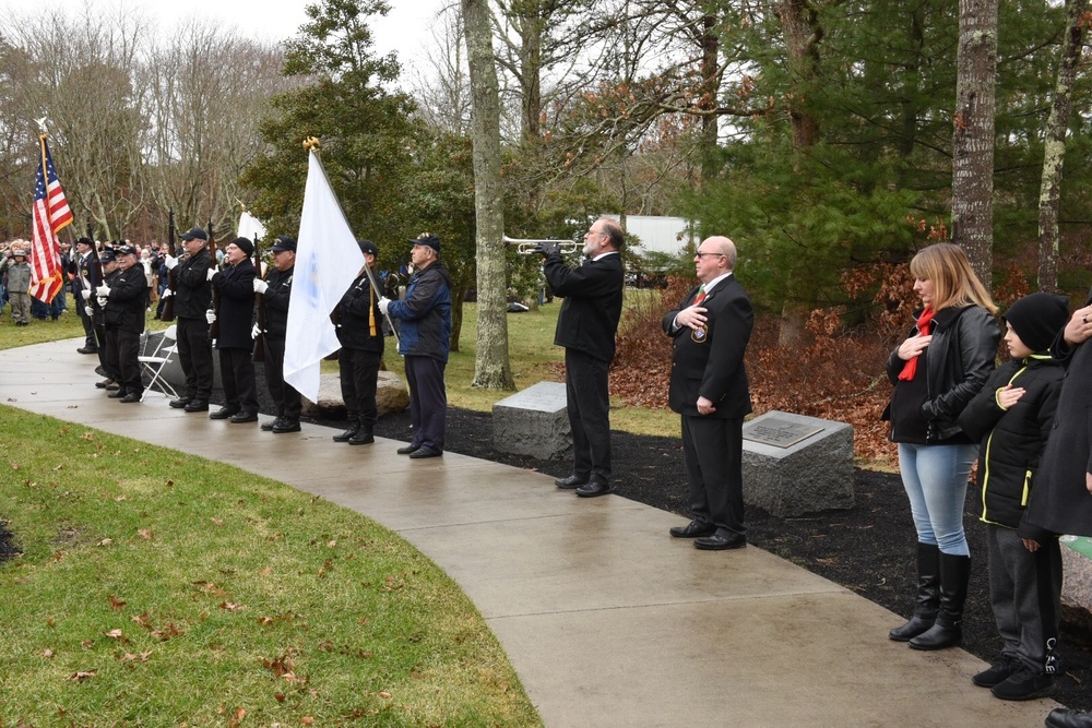 Wreaths Across America event held at National Veterans Cemetery in Bourne, Mass.